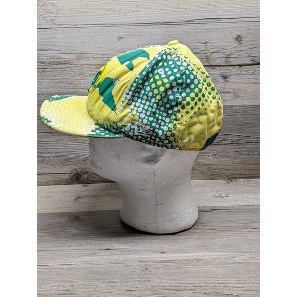 New Era 59 Fifty Hat Cap Size 7 3/8 Cotton Green & Yellow Logo RH11493 - Picture 2 of 10